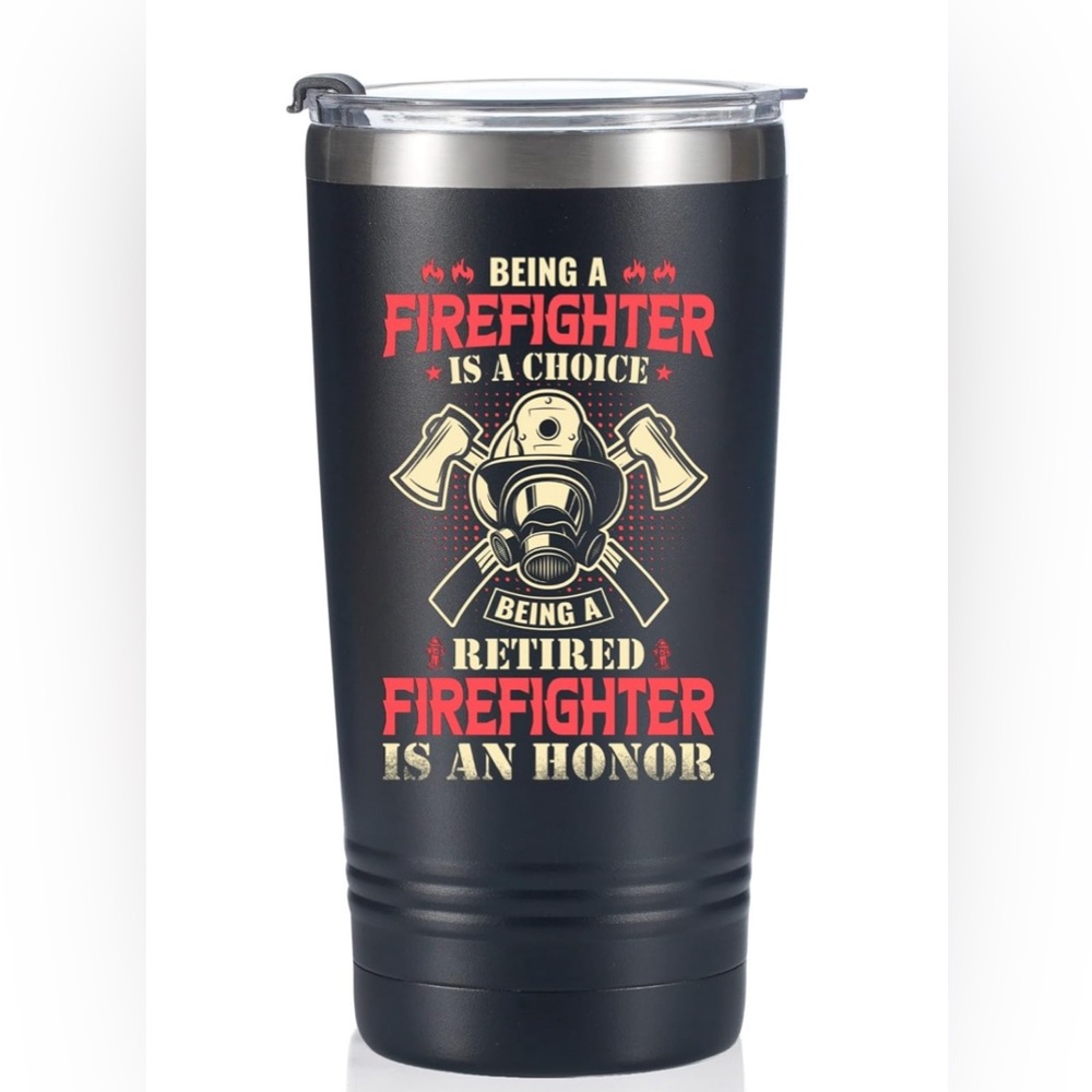 Onebttl Retired Firefighter Gifts for Men, Stainless Steel Fireman Tumbler 20 oz
